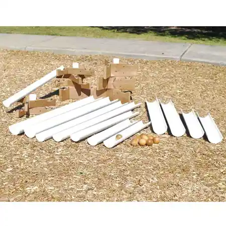 Outdoor Ramps with Pine Stands