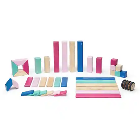 Tegu Magnetic Blocks, 42 Pieces - Blossom