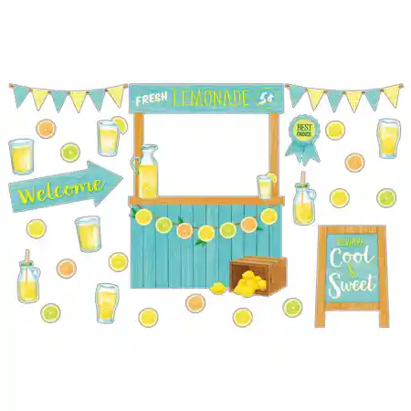 Lemon Zest Lemonade Stand Bulletin Board Set